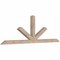 Ekena Millwork Saratoga Smooth Timber Gable Bracket, Douglas Fir, 84"W x 28"H x 3 1/2"D x 3 1/2"F, 8/12 Pitch GBW084X28X0404SAR00SDF - alternate 5